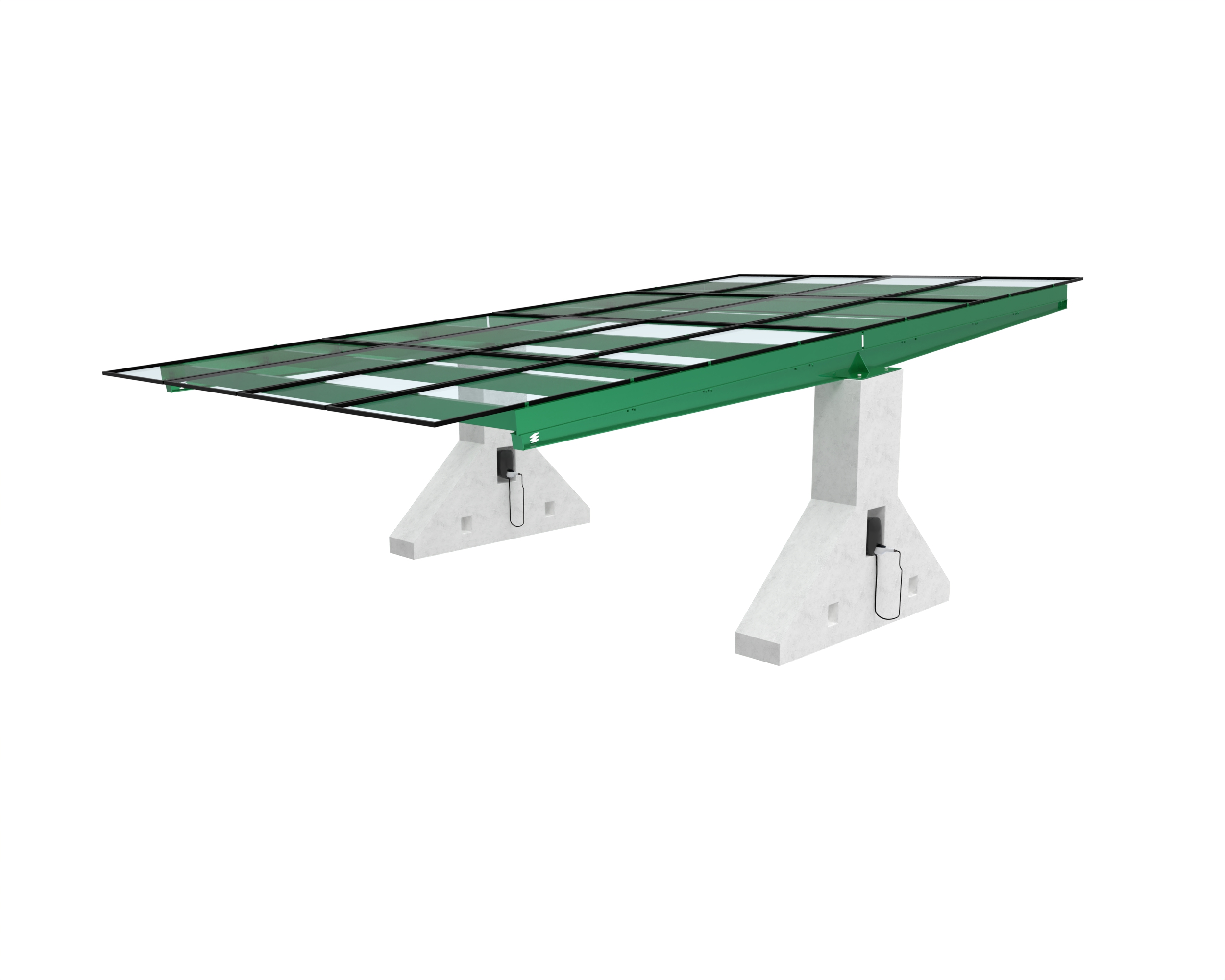 Double Concrete Parking With Sheeting